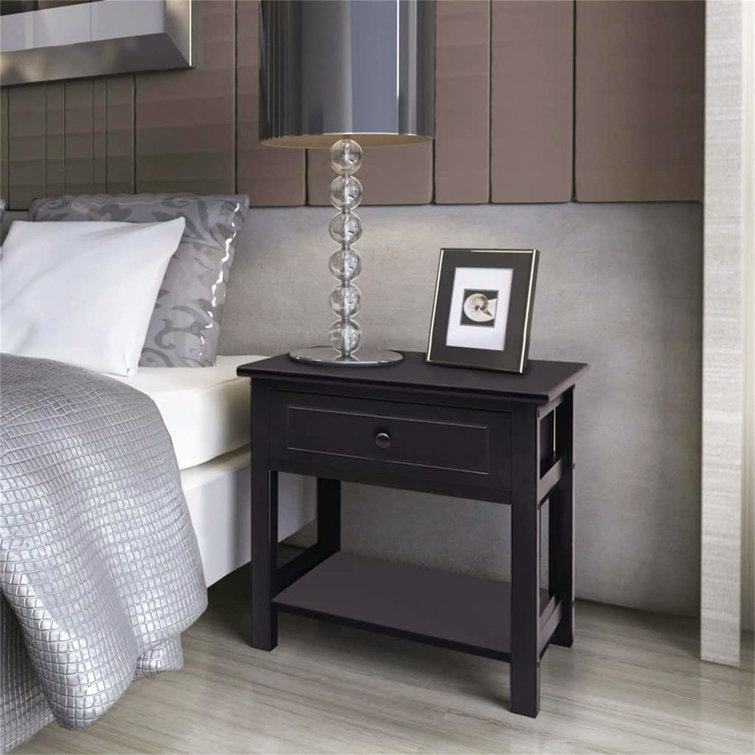 Ophelia & Co. Spears Manufactured Wood Bedside Table Wayfair.co.uk